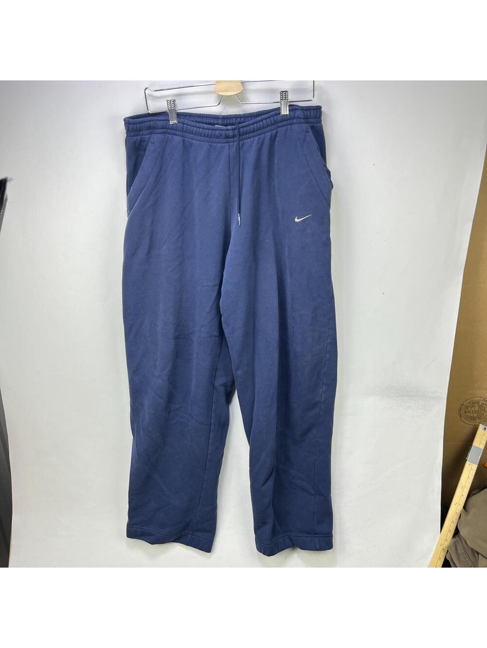 Vintage Y2K Nike Swoosh Navy Blue Baggy Sweatpants 2XL